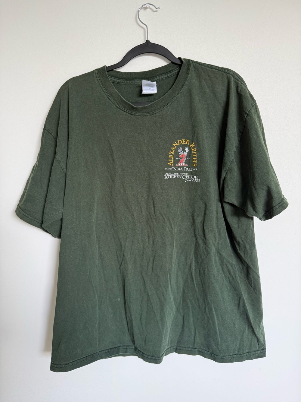 Alexander Keith Gildan Olive Green Short-Sleeve Graphic Tee 2003